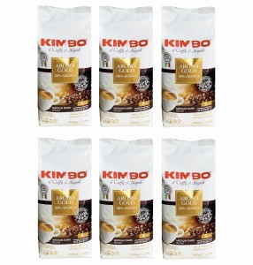 6x Kimbo Aroma Gold 1kg ziarnista