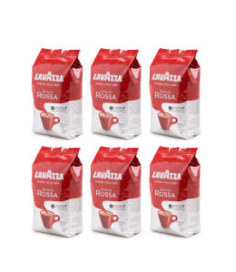 6x Lavazza Rossa 1 kg ziarnista
