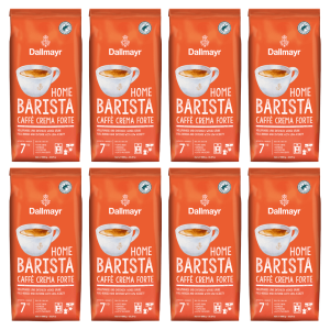 8x Dallmayr Home Barista Forte 1kg whole bean