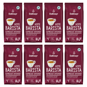 8x Dallmayr Home Barista Intenso 1kg whole bean