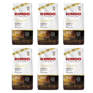 6x Kimbo Top Flavour 1 kg ziarnista