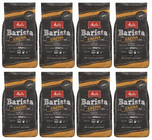 8x Melitta Barista Crema 1 kg ziarnista