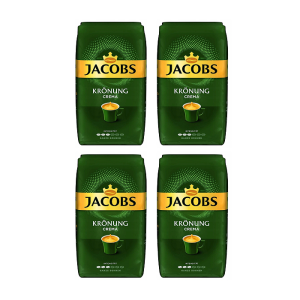 4x Jacobs Kronung Caffe Crema 1 kg ziarnista