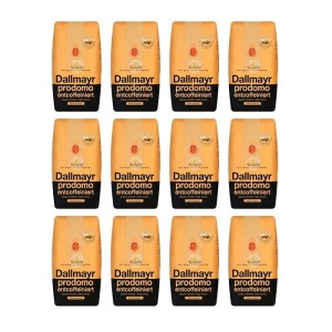 12x Dallmayr Entcoffeiniert 500 g whole bean