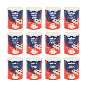 12x Lavazza Crema Gusto 250g mielona (puszka)