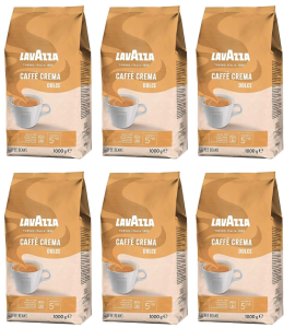6x Lavazza Caffe Crema Dolce Kawa ziarnista 1kg