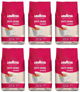 6x Lavazza Caffe Crema Classico Kawa ziarnista 1kg