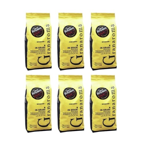6x Vergnano Gran Aroma 1 kg ziarnista