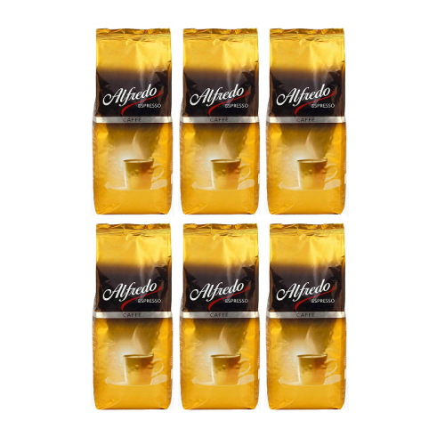 6x Alfredo Espresso Caffe Crema 1 kg ziarnista