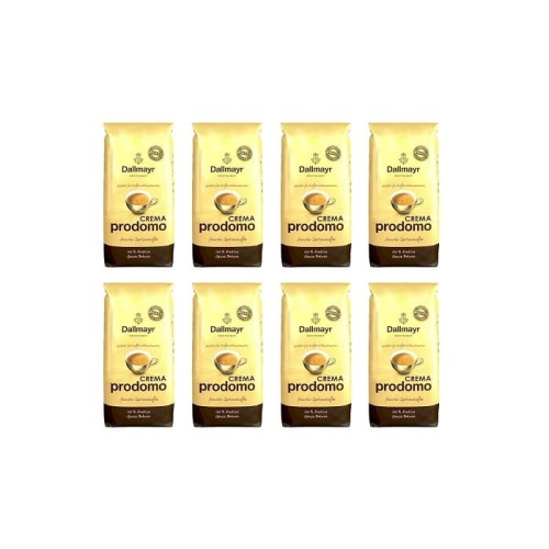 8x Dallmayr Crema Prodomo 1 kg ziarnista