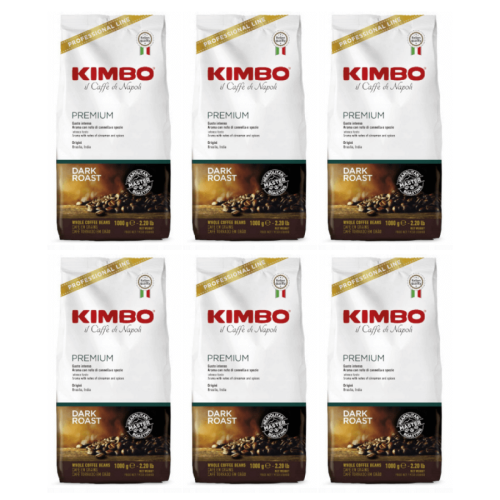 6x Kimbo Premium 1 kg ziarnista