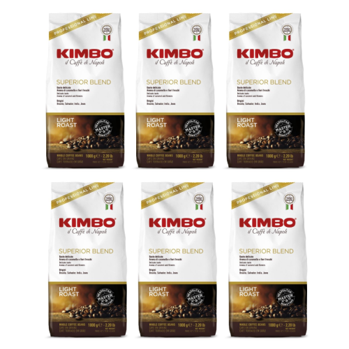 6x Kimbo Superior 1 kg ziarnista