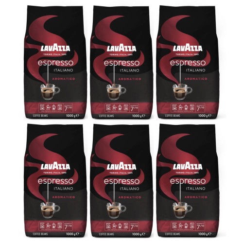 6x Lavazza Espresso Italiano Aromatico 1kg ziarnista