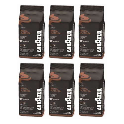 6x Lavazza Expert Crema Classica 1kg ziarnista