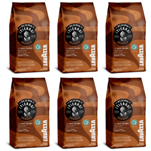 6x Lavazza Tierra Brasile 100% arabica 1kg ziarnista