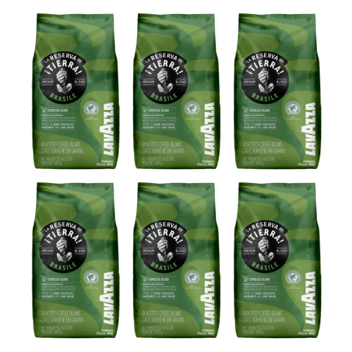 6x Lavazza Tierra Brasile Blend 1kg ziarnista