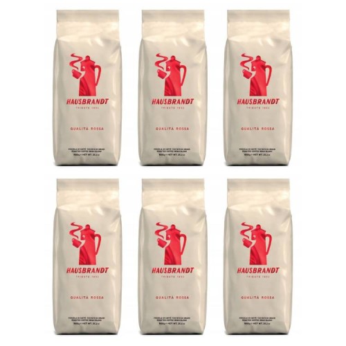 6x Hausbrandt Rossa 1kg ziarnista