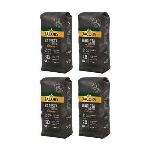 4x Jacobs Barista Crema 1 kg ziarnista