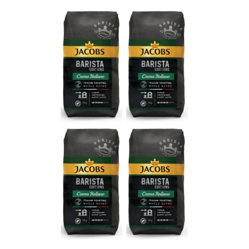 4x Jacobs Barista Crema Italiano 1kg ziarnista