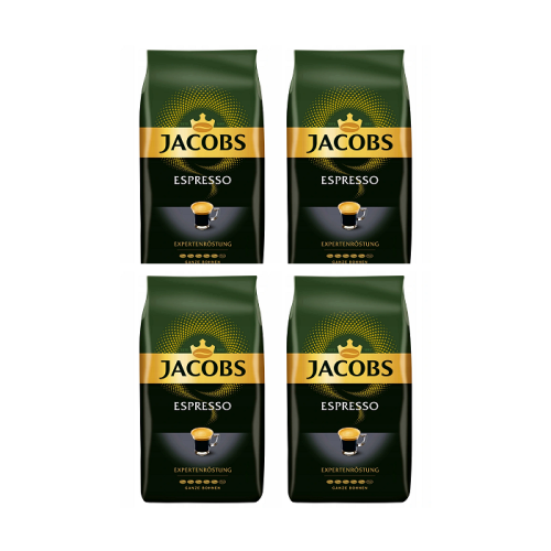 4x Jacobs Experten Espresso 1 kg ziarnista