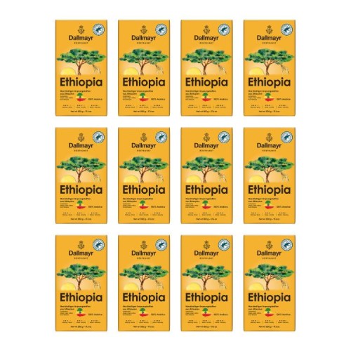 12x Dallmayr Ethiopia 500g ziarnista