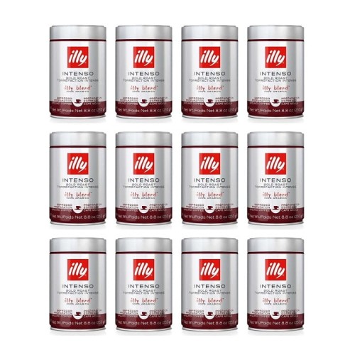 12x Illy Intenso 250 g mielona puszka