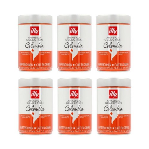 6x Illy MonoArabica Colombia 250g ziarnista