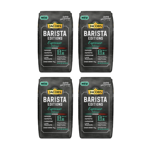 4x Jacobs Barista Espresso Intense 1 kg ziarnista