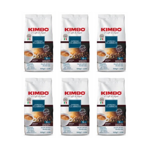 6x Kimbo Espresso Classico 1kg ziarnista