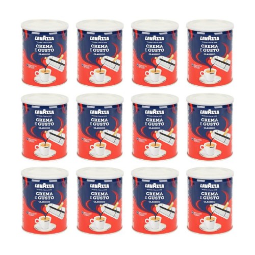 12x Lavazza Crema Gusto 250g mielona (puszka)