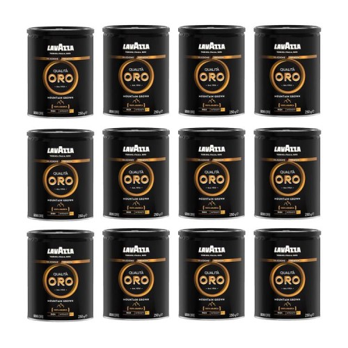 12x Lavazza Oro Mountain Grown 250 g mielona (puszka)