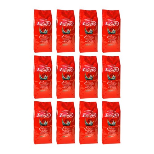 12x Lucaffe Exquisit 1 kg ziarnista