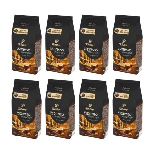 8x Tchibo Milano Style 1kg ziarnista (id: 723)