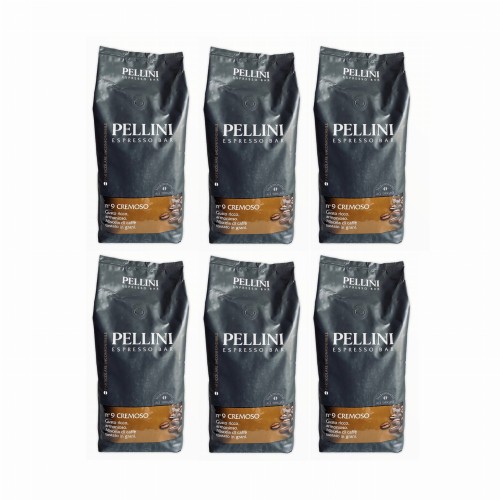 6x Pellini Cremoso 1 kg ziarnista
