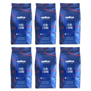 6x Lavazza Espresso Crema e Aroma Blue 1 kg whole bean
