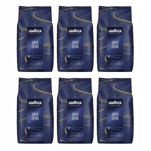 6x Lavazza Super Crema 1 kg whole bean