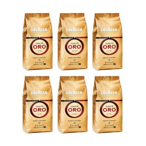 6x Lavazza Qualita Oro 1kg whole bean