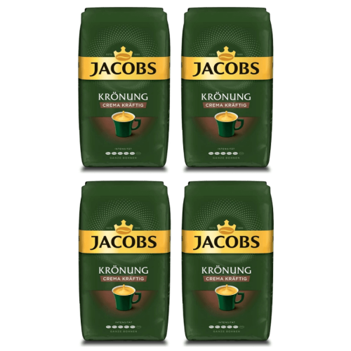 4x Jacobs Kronung Kraftig 1kg ziarnista
