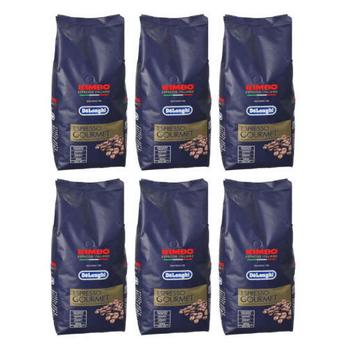6x Kimbo Delonghi Gourmet 1kg ziarnista