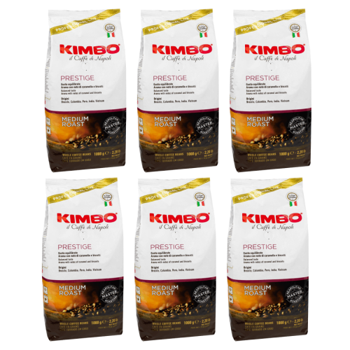 6x Kimbo Prestige 1 kg ziarnista