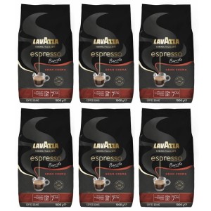 6x Lavazza Barista Gran Crema 1kg whole bean