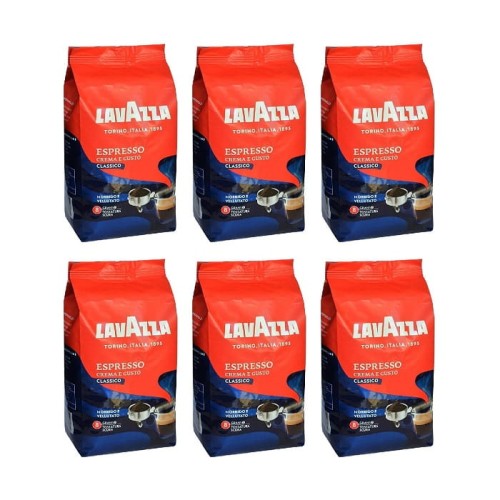 6x Lavazza Crema Gusto Classico 1 kg ziarnista