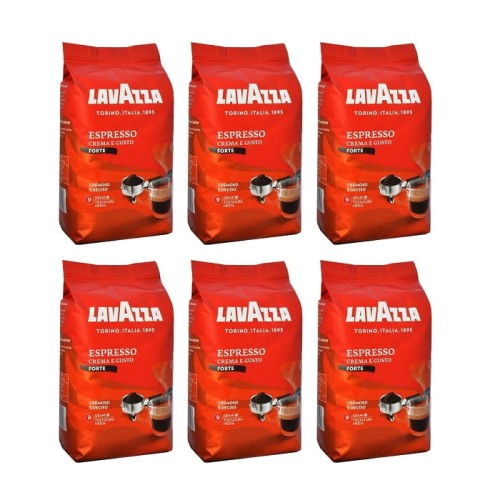 6x Lavazza Crema Gusto Forte 1 kg ziarnista