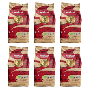 6x Lavazza Expert Tierra Bio Intenso 1kg whole bean