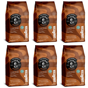 6x Lavazza Tierra Brasile 100% arabica 1kg whole bean