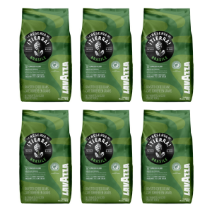 6x Lavazza Tierra Brasile Blend 1kg whole bean