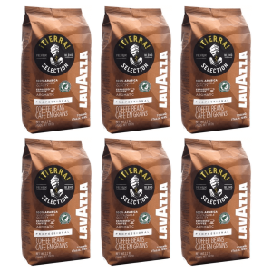 6x Lavazza Tierra Selection 1kg whole bean