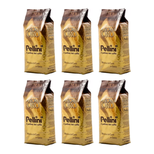 6x Pellini Aroma Oro Gusto Intenso  1kg ziarnista