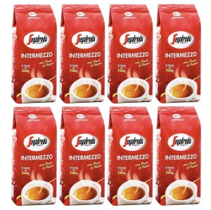 8x Segafredo Intermezzo 1kg whole bean