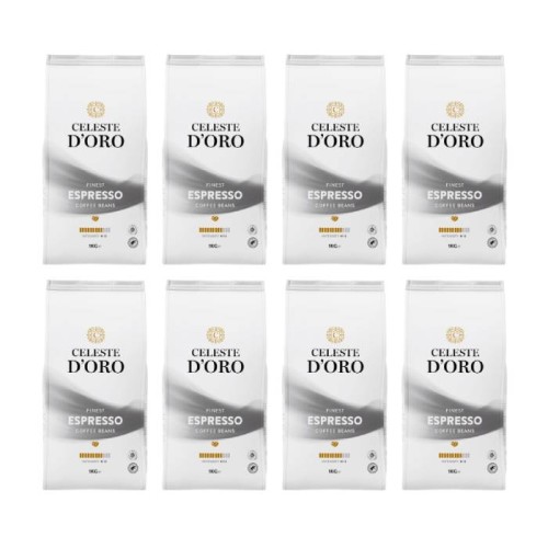 8x Celeste D’Oro Finest Espresso 1kg ziarnista